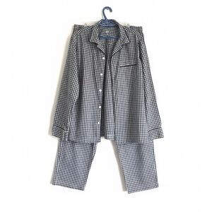 Gap Men's Size Large L Gingham 100% Cotton Pajama Set GIFT FOR HIM, Holiday